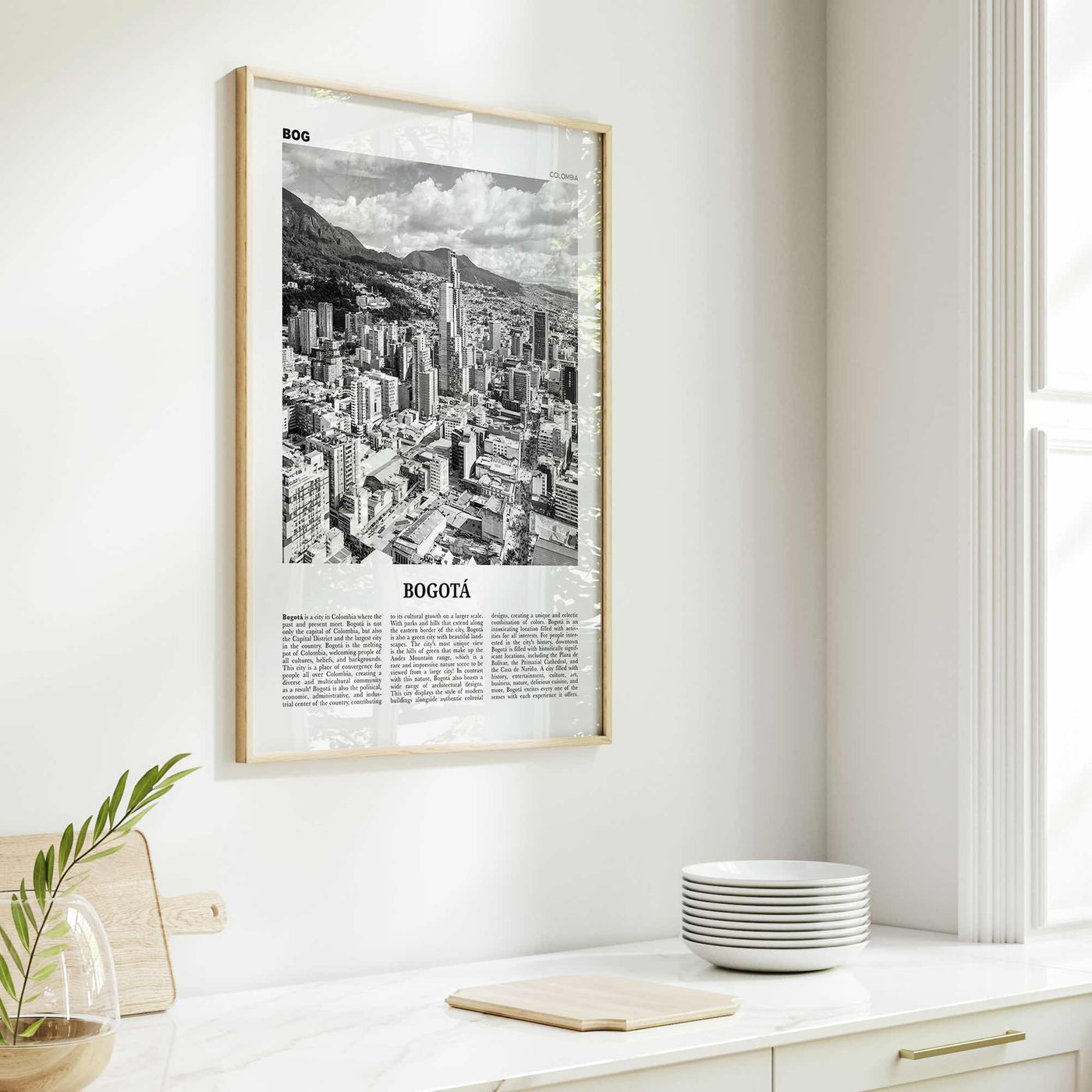 Bogota Print Black and White No 1, Bogota Wall Art, Bogota Poster, Bogota Photo, Bogota Wall Decor, City Print, Bogota, Colombia