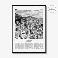 Bogota Print Black and White No 1, Bogota Wall Art, Bogota Poster, Bogota Photo, Bogota Wall Decor, City Print, Bogota, Colombia