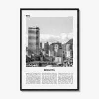 Bogota Print Black and White No 2, Bogota Wall Art, Bogota Poster, Bogota Photo, Bogota Wall Decor, City Print, Bogota, Colombia