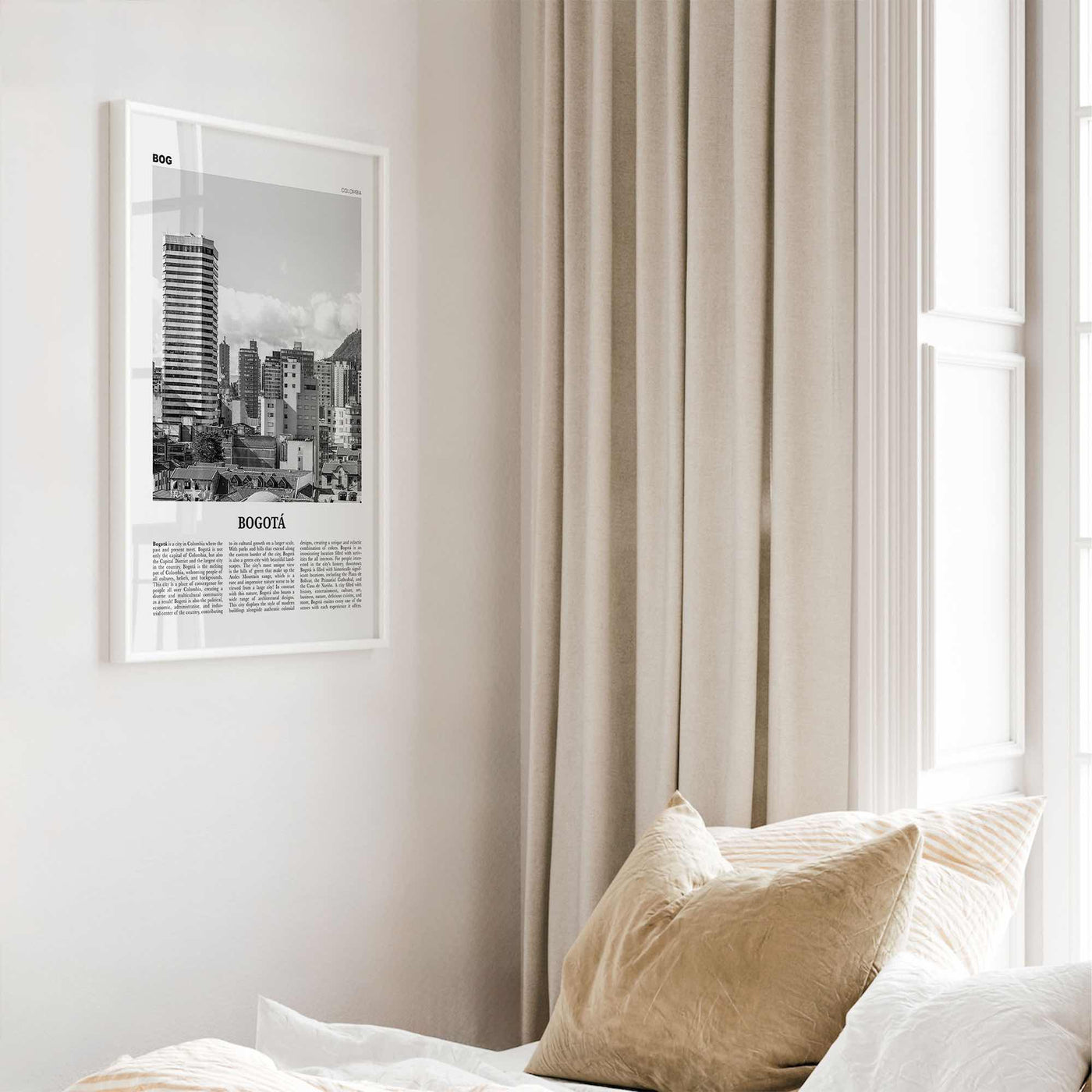 Bogota Print Black and White No 2, Bogota Wall Art, Bogota Poster, Bogota Photo, Bogota Wall Decor, City Print, Bogota, Colombia