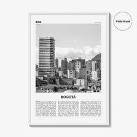 Bogota Print Black and White No 2, Bogota Wall Art, Bogota Poster, Bogota Photo, Bogota Wall Decor, City Print, Bogota, Colombia