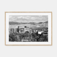 Boise Landscape B&W Poster