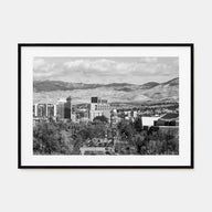 Boise Landscape B&W Poster