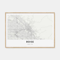 Boise Map Landscape Poster