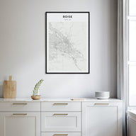Boise Map Portrait Poster