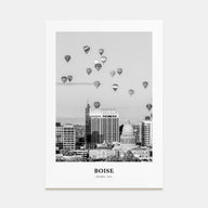 Boise Portrait B&W No 1 Poster