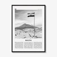 Bolivia Print Black and White, Bolivia Wall Art, Bolivia Poster, Bolivia Photo, Sucre, La Paz, Santa Cruz de Sierra, South America