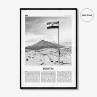 Bolivia Print Black and White, Bolivia Wall Art, Bolivia Poster, Bolivia Photo, Sucre, La Paz, Santa Cruz de Sierra, South America