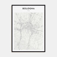Bologna Map Portrait Poster