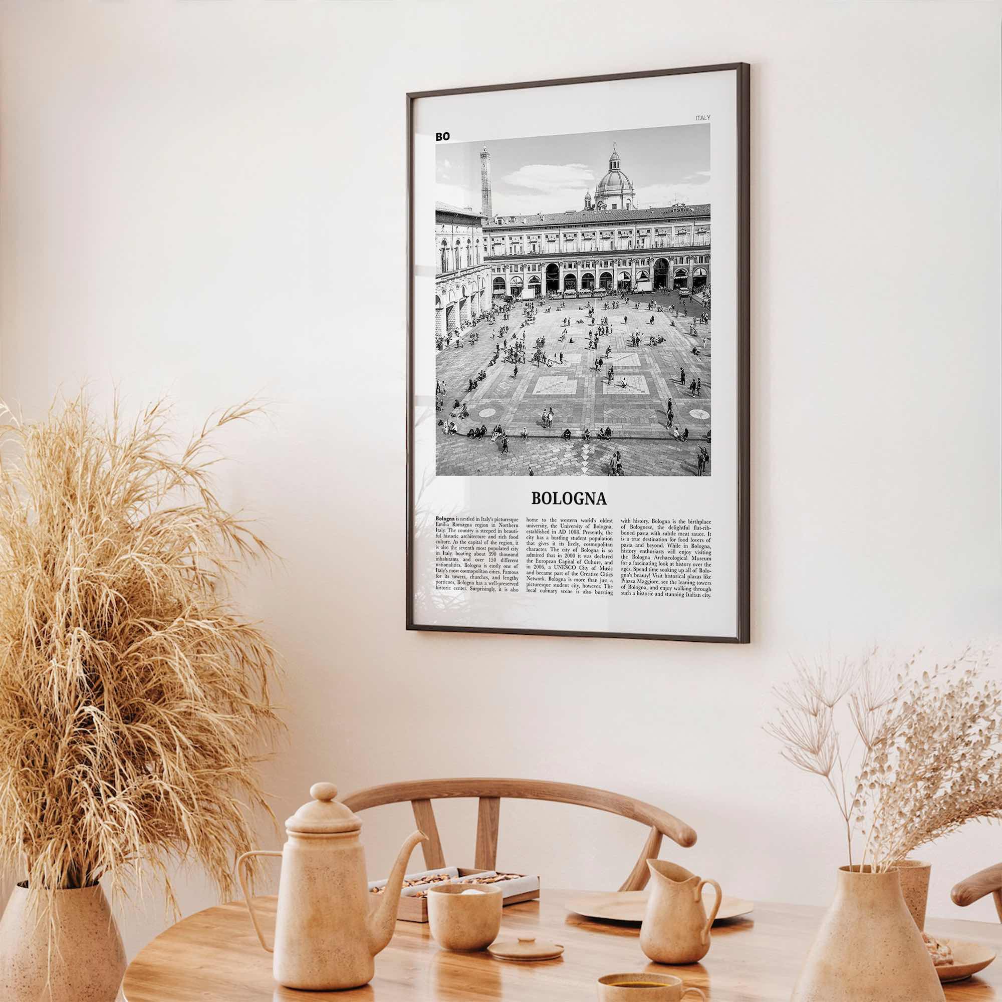 Bologna Print Black and White No 1, Bologna Wall Art, Bologna Poster, Bologna Photo, Bologna Wall Decor, Bononia, Italy, Italia, Europe