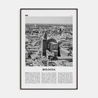 Bologna Travel B&W No 2 Poster