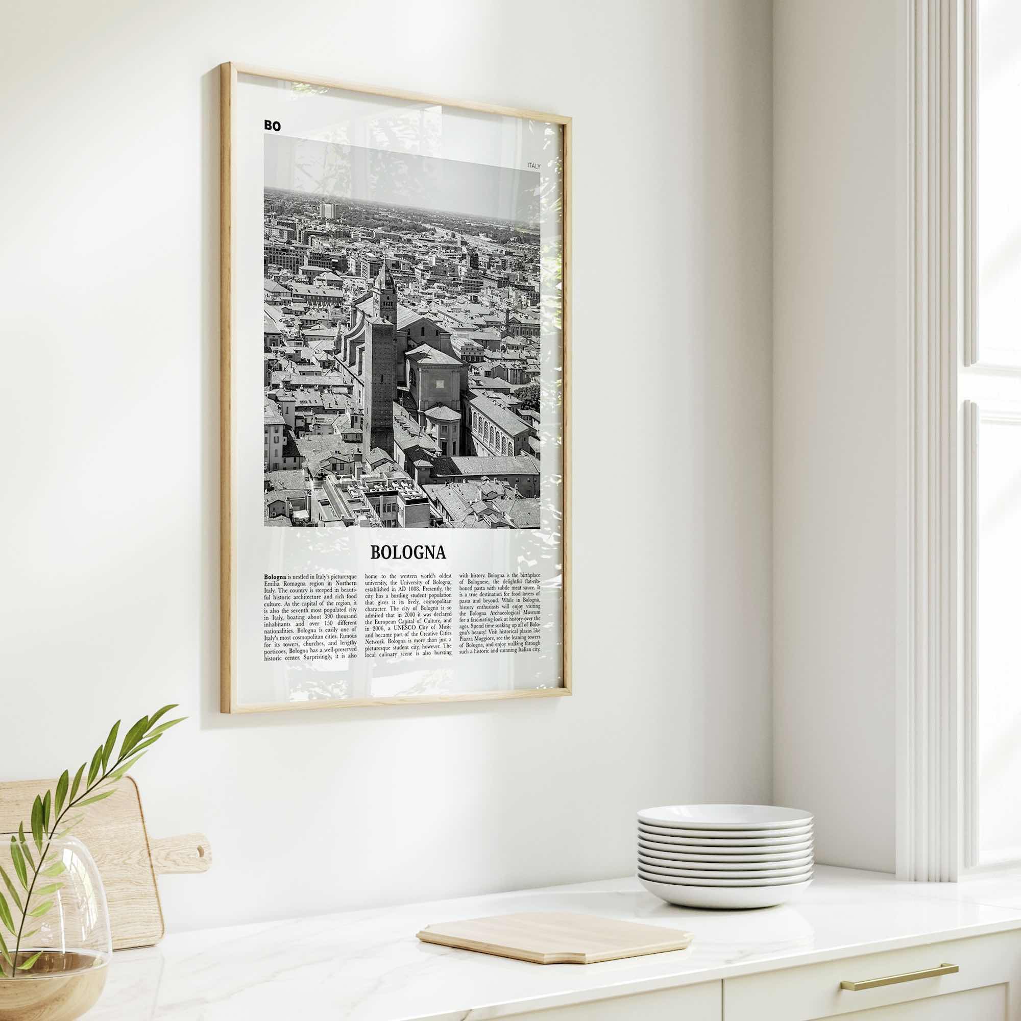 Bologna Print Black and White No 2, Bologna Wall Art, Bologna Poster, Bologna Photo, Bologna Wall Decor, Bononia, Italy, Italia, Europe