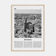 Bologna Travel B&W No 2 Poster