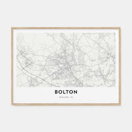 Bolton Map Landscape Poster