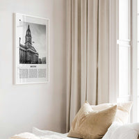 Bolton Print Black and White, Bolton Wall Art, Bolton Poster, Bolton Photo, Bolton Wall Décor, England, UK, United Kingdom