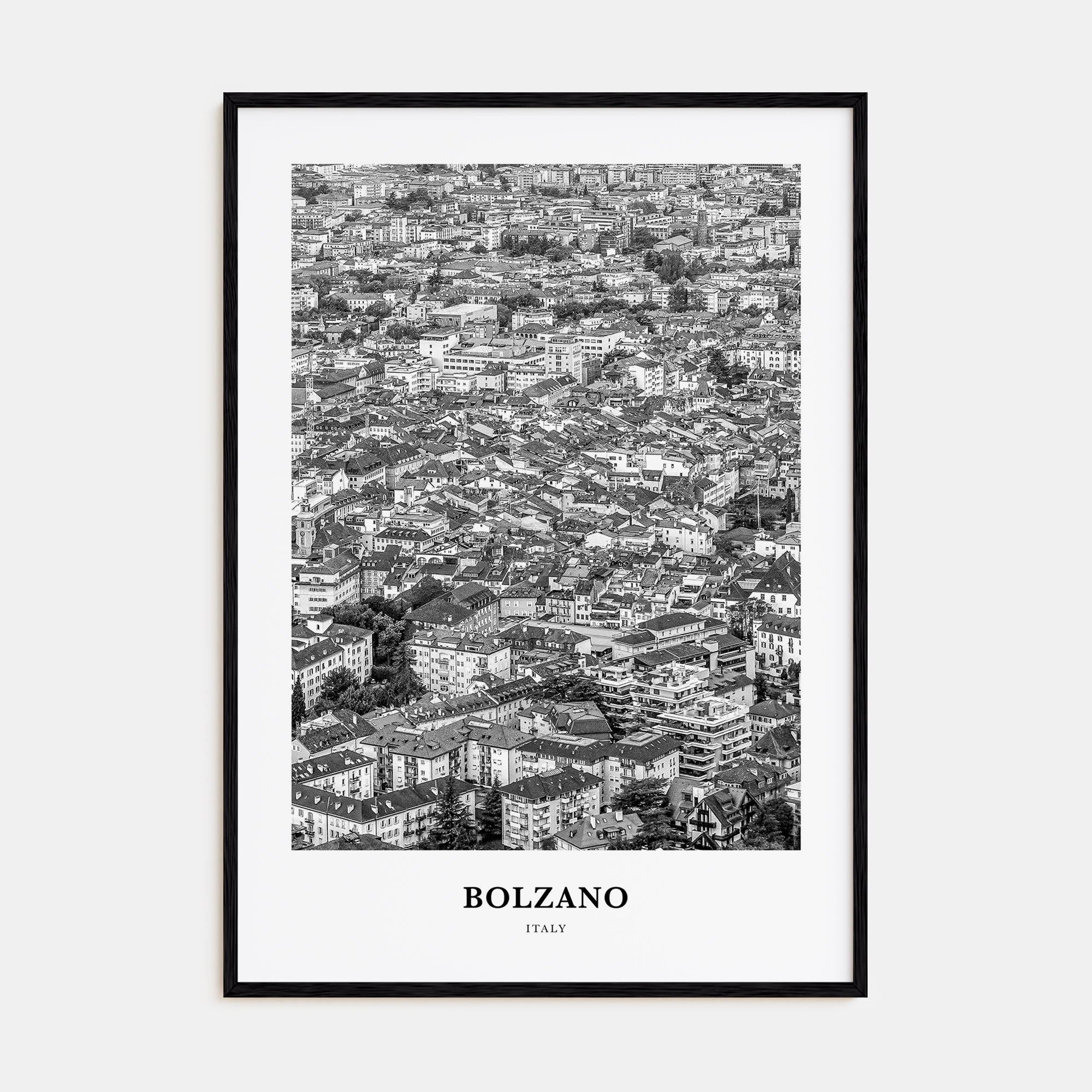 Bolzano Portrait B&W Poster