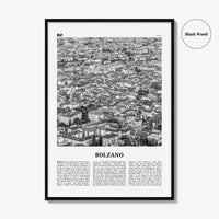 Bolzano Print Black and White, Bolzano Wall Art, Bolzano Poster, Bolzano Photo, Bolzano Wall Décor, Travel Print, Italy, Italia, Europe