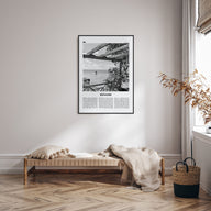 Bonaire Travel B&W Poster