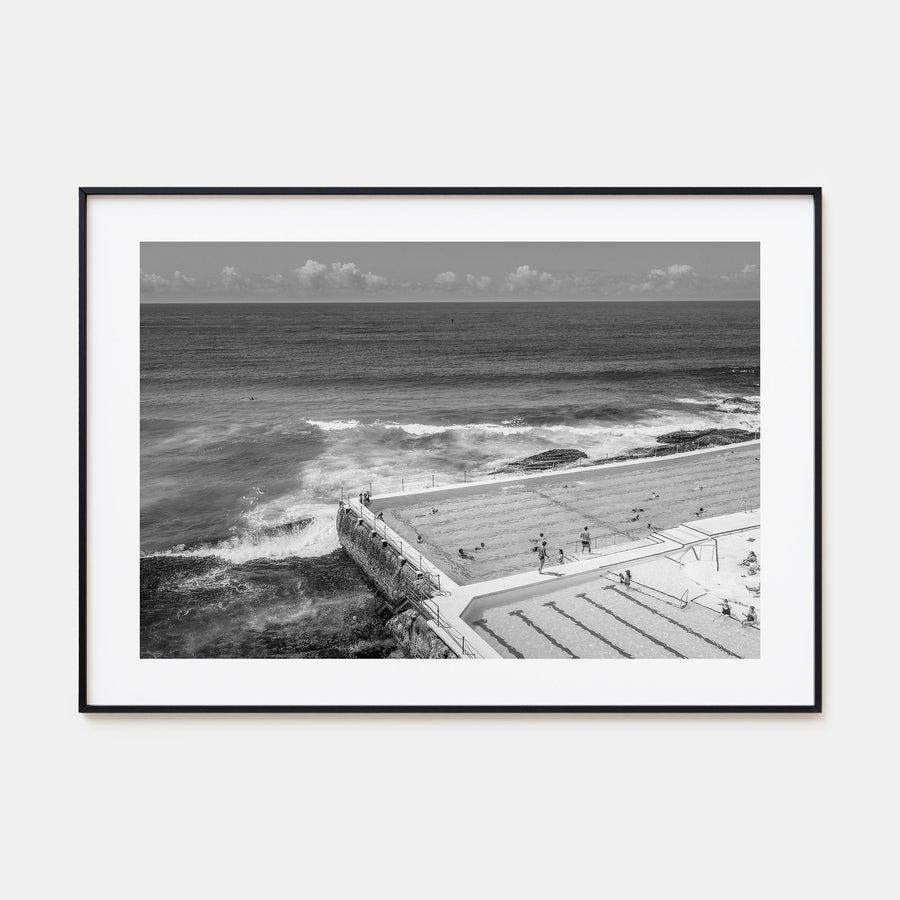 Bondi Beach Landscape B&W Poster