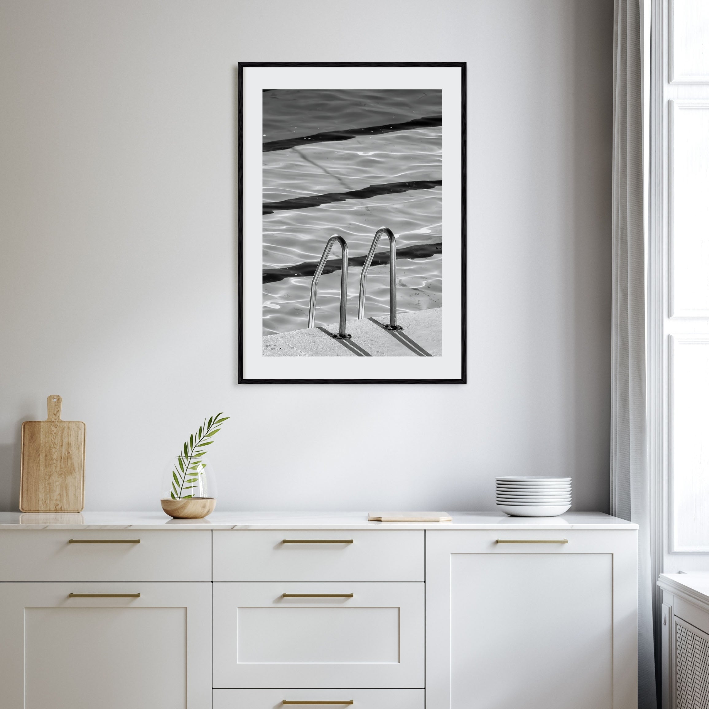 Bondi Beach Photo B&W No 2 Poster