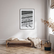 Bondi Beach Photo B&W No 2 Poster