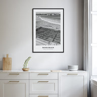 Bondi Beach Portrait B&W No 1 Poster