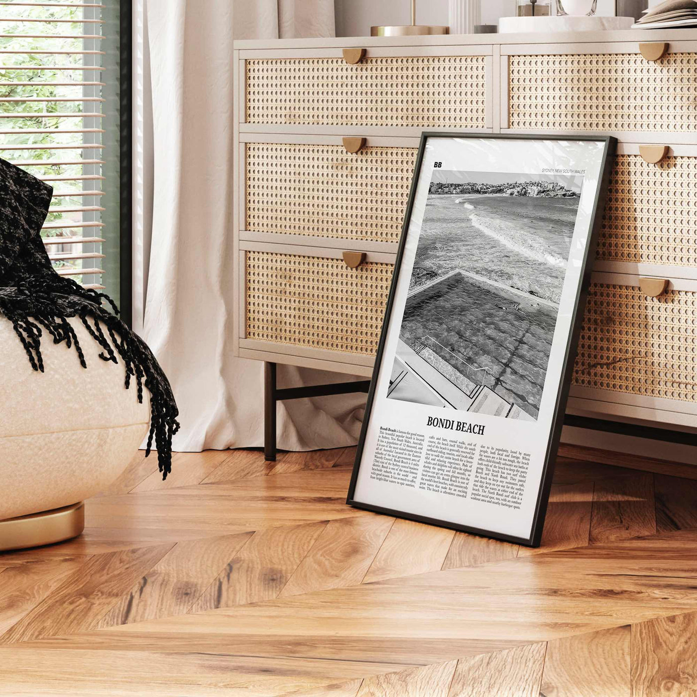 Bondi Beach Print Black and White No 1, Bondi Beach Wall Art, Bondi Beach Poster, Bondi Beach Photo, Sydney Poster Print, Australia, Oceania