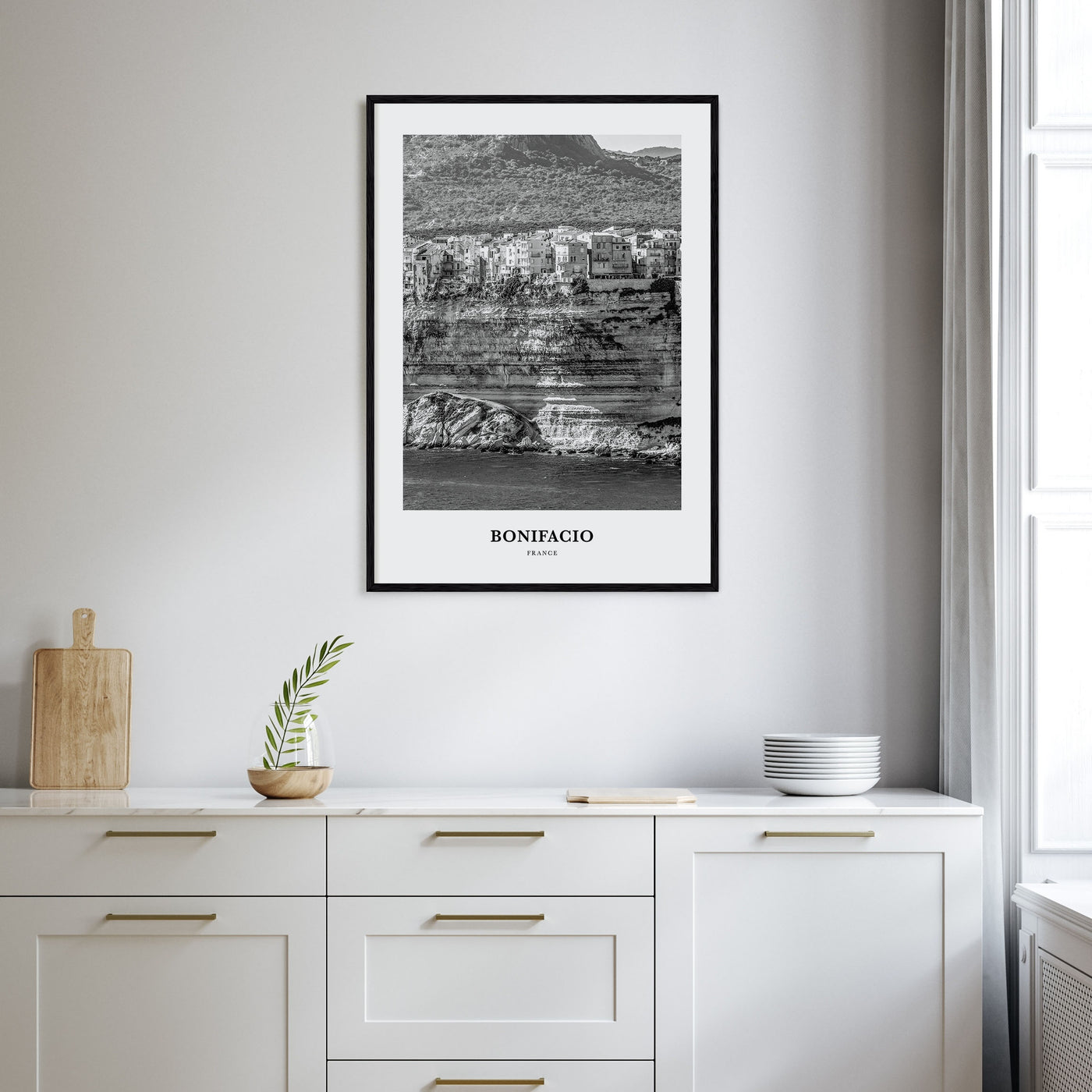 Bonifacio Portrait B&W Poster