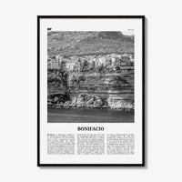 Bonifacio Print Black and White, Bonifacio Wall Art, Bonifacio Poster, Bonifacio Photo, Bonifacio, Bunifaziu, Bunifazziu, France, Corsica