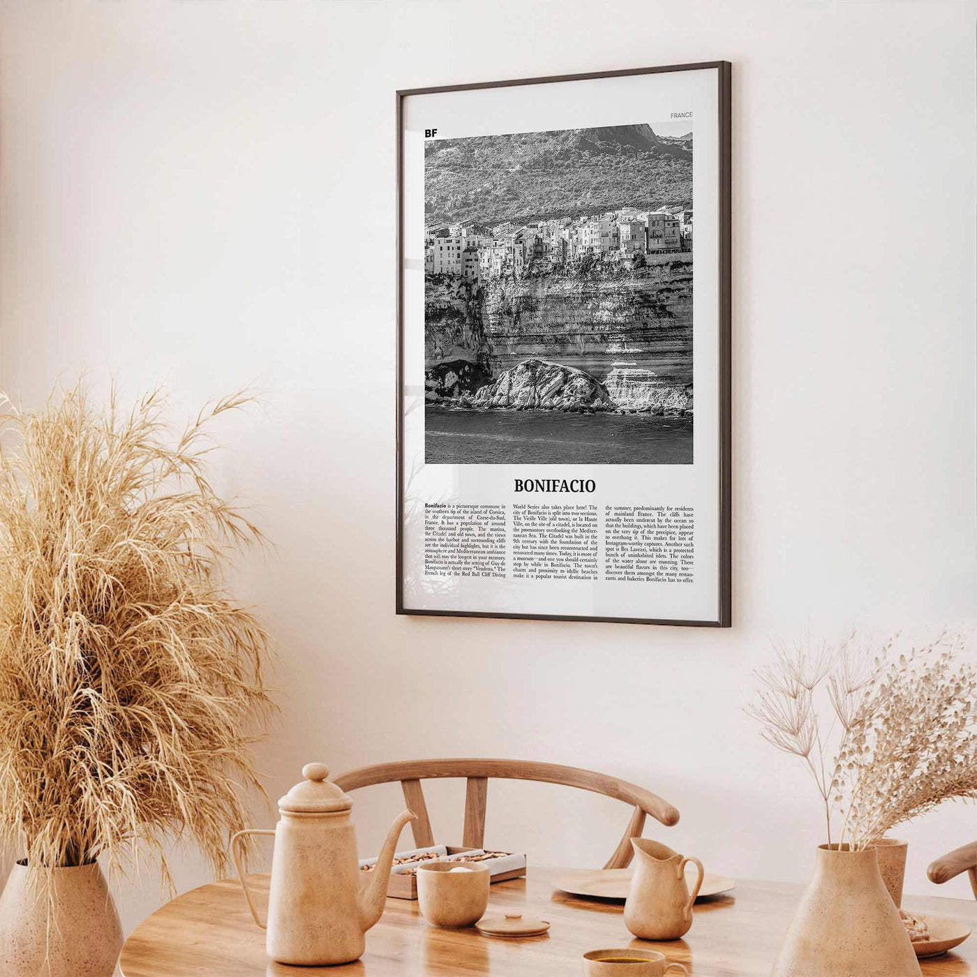 Bonifacio Print Black and White, Bonifacio Wall Art, Bonifacio Poster, Bonifacio Photo, Bonifacio, Bunifaziu, Bunifazziu, France, Corsica