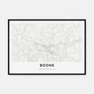 Boone Map Landscape Poster