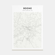 Boone Map Portrait Poster