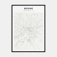 Boone Map Portrait Poster