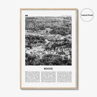 Boone Print Black and White No 1, Boone Wall Art, Boone Poster, Boone Photo, Boone Wall Décor, Boone Map, North Carolina, USA