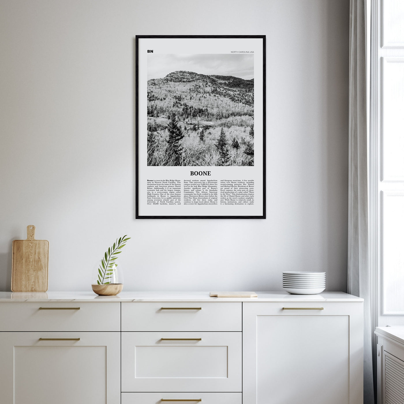 Boone Travel B&W No 2 Poster