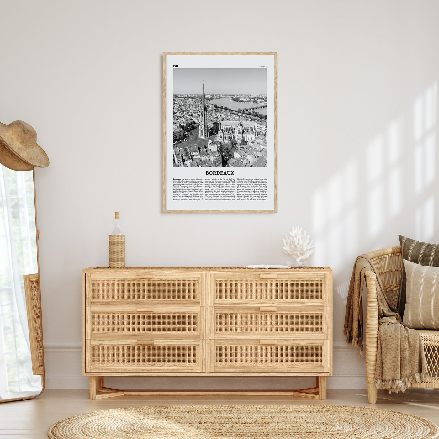 Bordeaux Travel B&W No 1 Poster