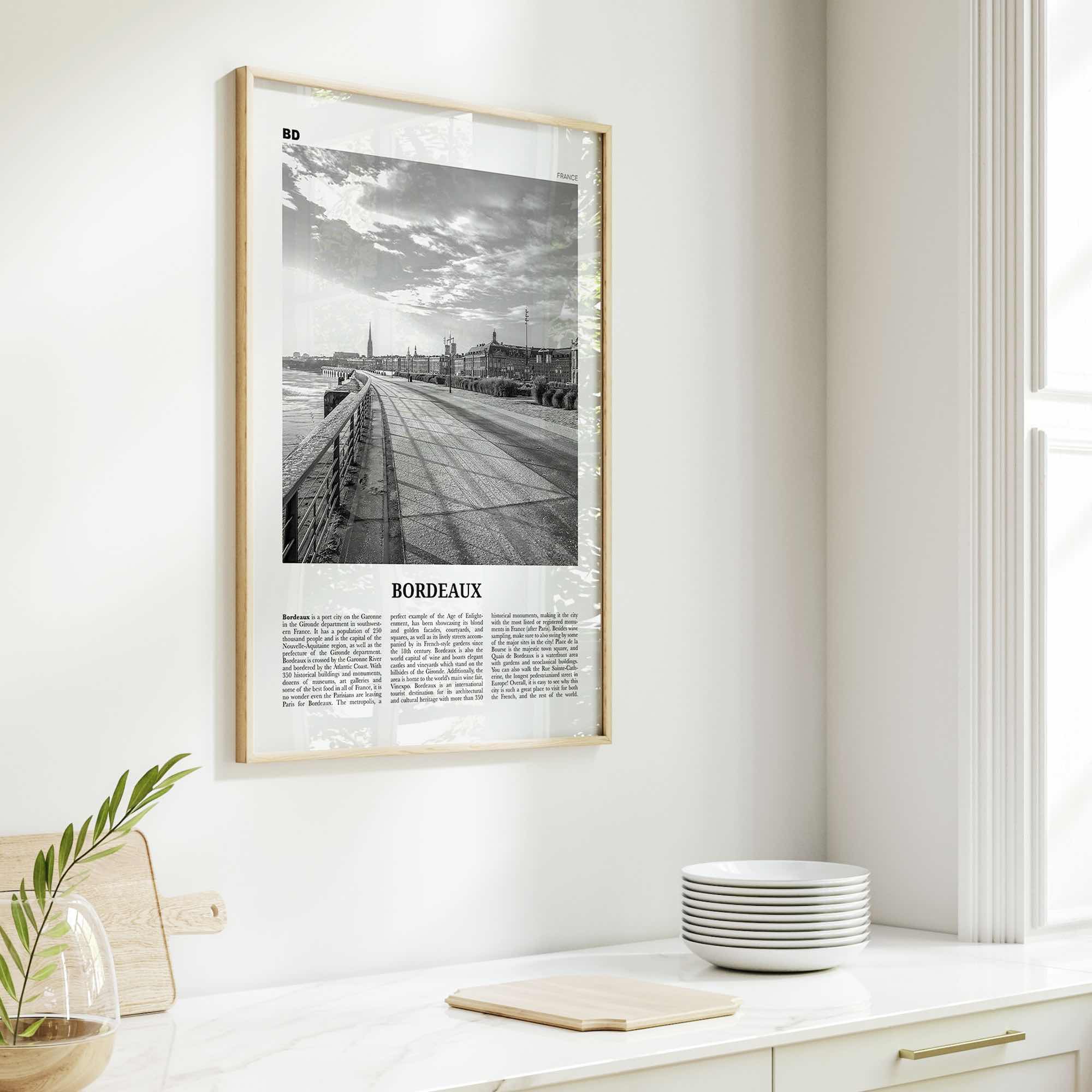 Bordeaux Print Black and White No 2, Bordeaux Wall Art, Bordeaux Poster, Bordeaux Photo, Bordeaux Wall Décor, France, Bordèu, Gironde