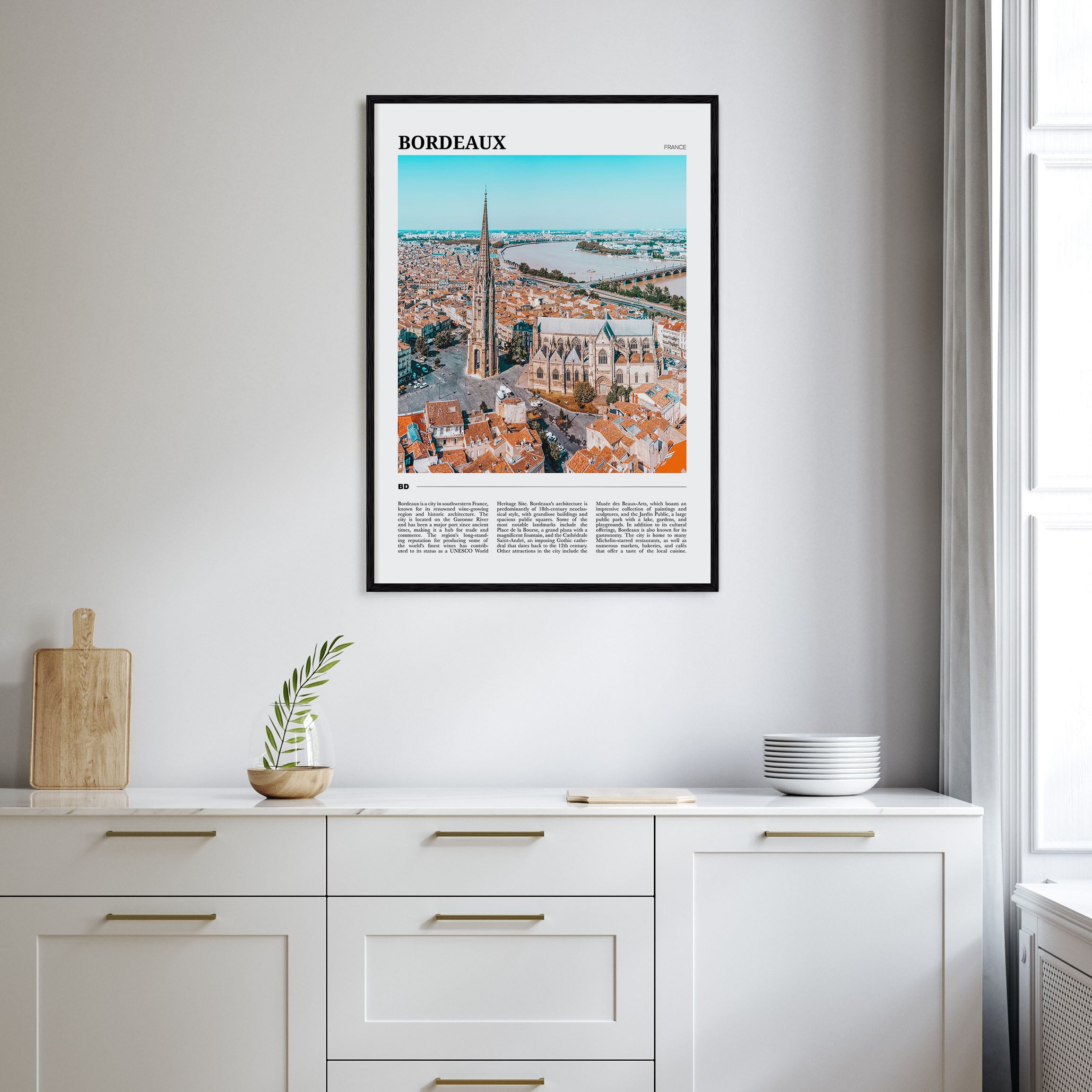Bordeaux Travel Color Poster