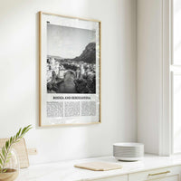 Bosnia and Herzegovina Print Black and White, Bosnia and Herzegovina Art, BiH, B&H, Bosna i Hercegovina, Босна и Херцеговина, Balkan, Europe