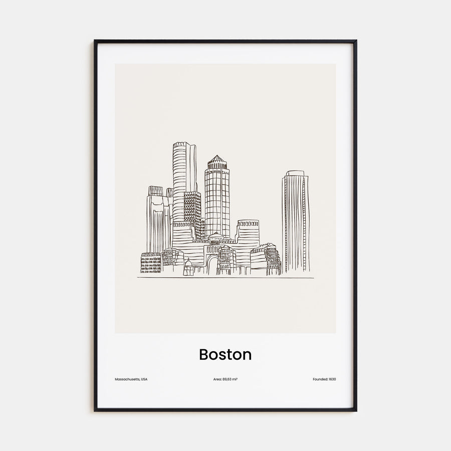 Boston Drawn Poster