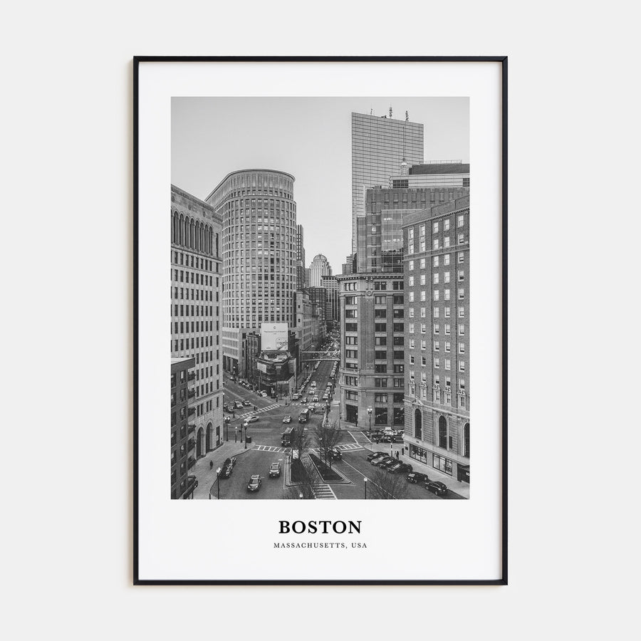 Boston Portrait B&W No 1 Poster