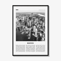 Boston Print Black and White No 1, Boston Wall Art, Boston Poster, Boston Photo, Boston Decor, Massachusetts, USA, United States, America