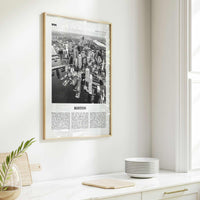 Boston Print Black and White No 1, Boston Wall Art, Boston Poster, Boston Photo, Boston Decor, Massachusetts, USA, United States, America