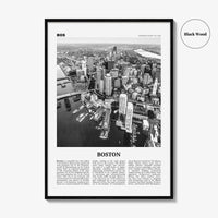Boston Print Black and White No 1, Boston Wall Art, Boston Poster, Boston Photo, Boston Decor, Massachusetts, USA, United States, America