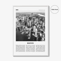 Boston Print Black and White No 1, Boston Wall Art, Boston Poster, Boston Photo, Boston Decor, Massachusetts, USA, United States, America