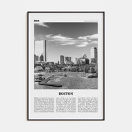 Boston Travel B&W No 2 Poster