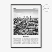 Boston Print Black and White No 3, Boston Wall Art, Boston Poster, Boston Photo, Boston Decor, Massachusetts, USA, United States, America