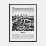 Boston Travel B&W No 3 Poster