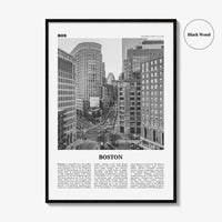 Boston Print Black and White No 4, Boston Wall Art, Boston Poster, Boston Photo, Boston Decor, Massachusetts, USA, United States