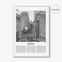 Boston Print Black and White No 4, Boston Wall Art, Boston Poster, Boston Photo, Boston Decor, Massachusetts, USA, United States
